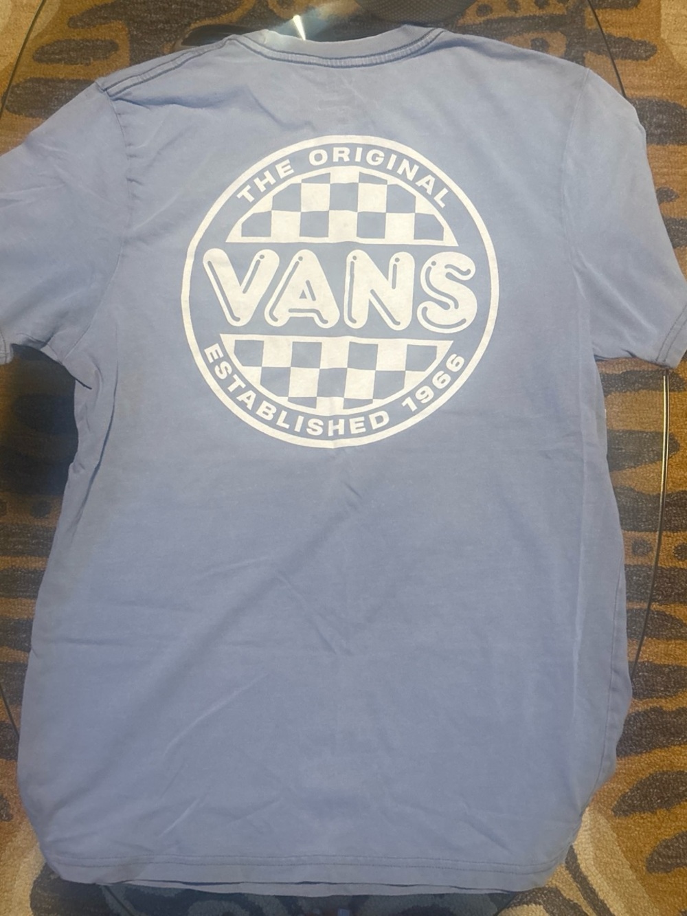 Vans Men's Blue Graphic Logo T-Shirt